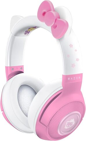 سماعة رأس Razer Kraken BT: اتصال Bluetooth 5.0-40 مللي ثانية بزمن انتقال منخفض - برامج تشغيل 40 مم مضبوطة خصيصًا - ميكروفون Beamforming - مدعوم من Razer Chroma - إصدار Hello Kitty & Friends (متجدد) in Saudi Arabia