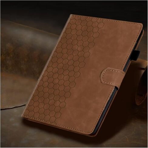 حافظة DTangLsm لجهاز Kindle Fire HD 10 اللوحي وغطاء Fire HD 10 Plus (إصدار الجيل الثالث عشر/الحادي عشر 2023/2021) غطاء حامل نحيف مقاس 10.1 بوصة لحافظة الكمبيوتر اللوحي Fire 10 مع حامل قلم رصاص للاستيقاظ/النوم التلقائي، بني in Kuwait