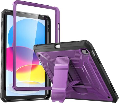 DICEKOO Case for iPad (A16) 11th Generation 11-inch 2025 / iPad 10th Generation 10.9-inch 2022, Rugged Full Body Protective Cover with Pencil Holder, Built-in Screen Protector and Kickstand - Grey in Saudi Arabia