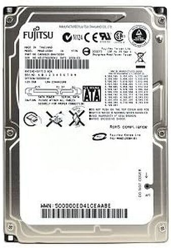 محرك الأقراص الصلبة فوجيتسو MHW2120BH سعة 120 جيجابايت SATA/150 بسرعة 5400 دورة في الدقيقة وسعة 8 ميجابايت مقاس 2.5 بوصة in Kuwait