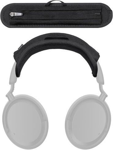 غطاء وسادة عصابة الرأس متوافق مع سماعات Sennheiser ACCENTUM، Momentum 4، Momentum 3، Momentum 2، Momentum فوق/على الأذن، وسادة سميكة 6 مم، بدون سحاب منزلق، مع حلقة تعليق in Kuwait