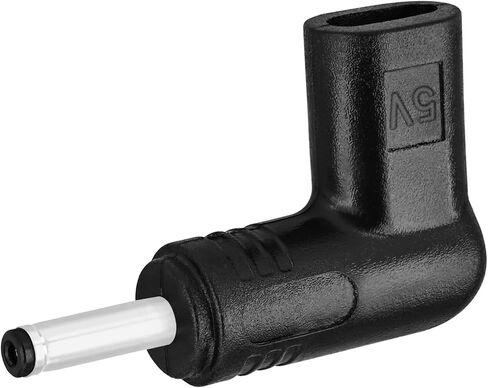 Yeebline 2 حزمة 5 فولت تيار مستمر محول شحن الطاقة، زاوية 90 درجة أنثى USB C إلى ذكر تيار مستمر 3.5 مم × 1.35 مم محول موصل شاحن قابس لجهاز التوجيه، مصدر طاقة متنقل (5 فولت إلى تيار مستمر 3.5 × 1.35 مم) in Kuwait