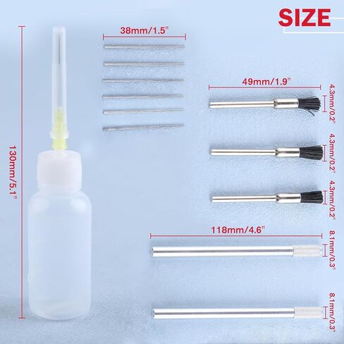 23 Pcs Air Spray Gun Cleaning Kit, Automotive Use Airbrush Cleaning Kit for Cleaning HVLP Paint Gun Airbrush Nozzles, Multi-Purpose Airbrush Set with Nylon Brush Mini Brush Needle and Bottle in Saudi Arabia