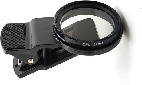 Acouto 2 Pcs 37mm Universal Clip On Circular Polarizer Filter for Mobile Phones Increase Saturation and Remove Reflections for Stunning Outdoor Photography in Saudi Arabia