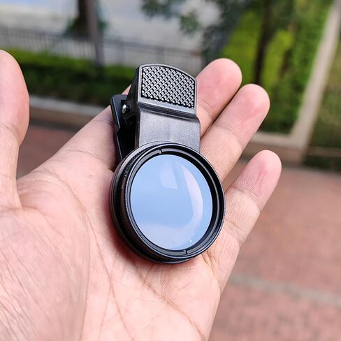 Acouto 2 Pcs 37mm Universal Clip On Circular Polarizer Filter for Mobile Phones Increase Saturation and Remove Reflections for Stunning Outdoor Photography in Saudi Arabia