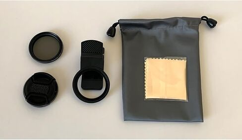 Acouto 2 Pcs 37mm Universal Clip On Circular Polarizer Filter for Mobile Phones Increase Saturation and Remove Reflections for Stunning Outdoor Photography in Saudi Arabia