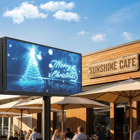 P5 Outdoor 65"x34" LED Sign Programmable Digital Board -High-Res Scrolling Display, USB and WiFi Control, Custom Images & Video for Business in Saudi Arabia