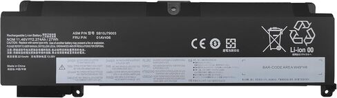 01AV406 ThinkPad T470S SB10J79003 استبدال بطارية الكمبيوتر المحمول لسلسلة T460S T470S ThinkPad الداخلية 01AV405 01AV407 01AV408 00HW025 00HW038 00HW024 01AV462 L16M3P73 27Wh 11.46V. in Kuwait