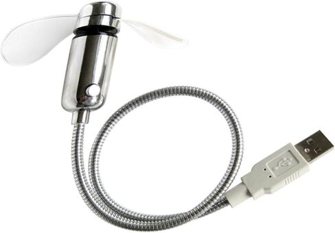 مروحة ساعة LED صغيرة قابلة لإعادة الشحن عبر USB مع شاشة عرض في الوقت الحقيقي، مروحة تبريد USB صغيرة محمولة للاستخدام المنزلي والمكاتب in Kuwait