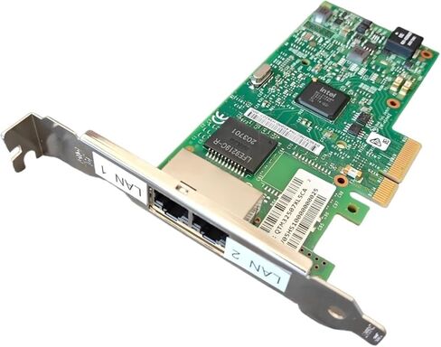 بطاقة شبكة I350-T2 سعة 1 جيجا بايت I350T2G2P20 منافذ RJ45 مزدوجة PCI Express 2.1 x4 NIC in Kuwait