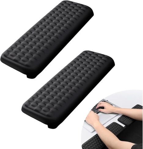 L-Shaped Desk Edge Cushion,2-Piece Ergonomic Desk Edge Cushion,Desk Elbow Pad for Desk with Non-Slip,Wrist Support Arm Rest for Long Hours of Work,Gaming,Studying in Saudi Arabia