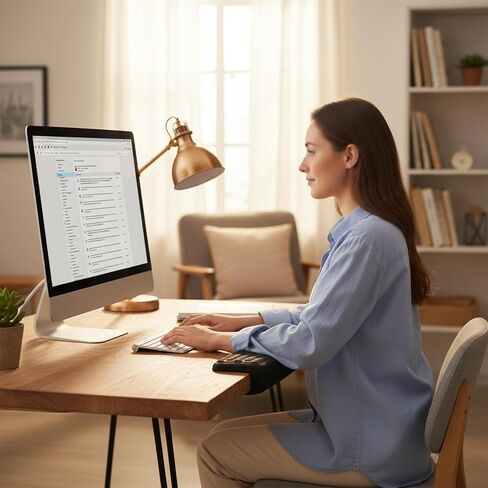 L-Shaped Desk Edge Cushion,2-Piece Ergonomic Desk Edge Cushion,Desk Elbow Pad for Desk with Non-Slip,Wrist Support Arm Rest for Long Hours of Work,Gaming,Studying in Saudi Arabia