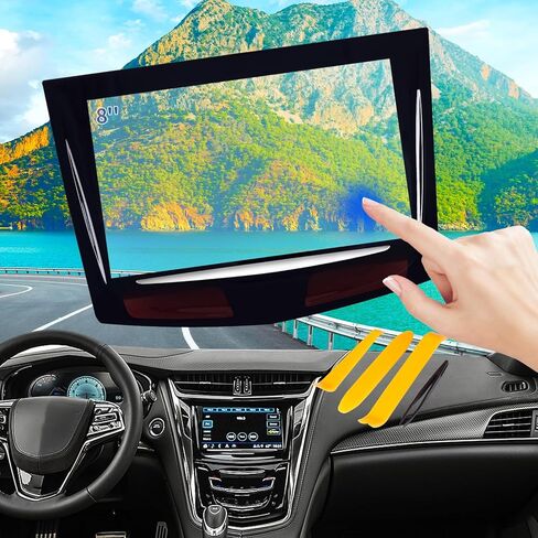 Touch Screen Digitizer Replacement for Cadillac CUE ATS Escalade SRX XTS ELR CTS CTS-V Radio Screen 2013-2017 Touchscreen Ultra-Sensitive High-Definition OEM Navigation System with Trim Tool in Saudi Arabia