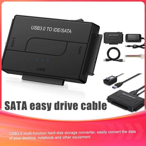 RUNAAJA لـ Zilkee Ultra Recovery محول محول مجموعات USB 3.0 إلى IDE/SATA محول القرص الصلب لـ 2.5 بوصة 3.5 بوصة HDD SSD DVD محرك الأقراص الضوئية قارئ القرص الصلب العالمي in Saudi Arabia
