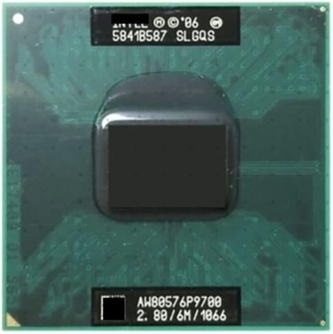 c 2 Duo Mobile P9700 SLGQS .8 جيجا هرتز ثنائي النواة ثنائي الخيط معالج وحدة المعالجة المركزية 6M 25W مقبس P in Saudi Arabia