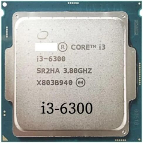 معالج وحدة المعالجة المركزية I3-6300 I3 6300 3.8 جيجا هرتز ثنائي النواة رباعي الخيوط 4 متر 51 واط LGA 1151 in Saudi Arabia