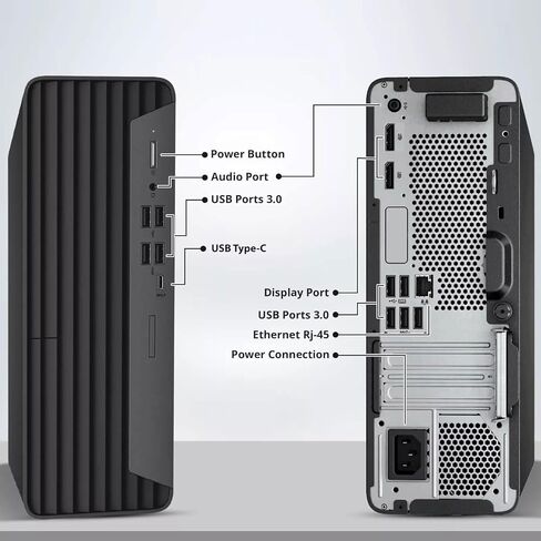 كمبيوتر مكتبي BTO HP ProDesk 800 G6، معالج Intel Core i5-10500 الجيل العاشر، ذاكرة وصول عشوائي DDR4 سعة 32 جيجابايت، محرك أقراص NVMe SSD بسعة 512 جيجابايت، منفذ DisplayPort، واي فاي مدمج، لوحة مفاتيح وماوس لاسلكيين، Windows 11 Pro (متجدد) in Kuwait
