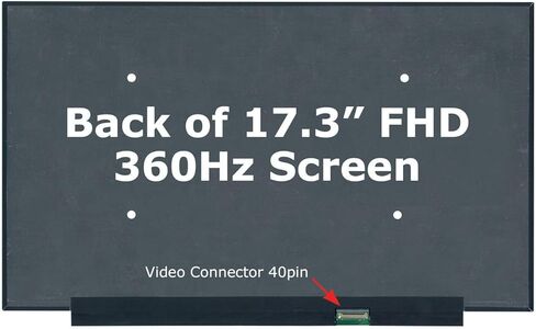 استبدال الشاشة الجديدة SCREENARAMA لشاشة Sharp LQ173M1JW08 40pin 360 هرتز FHD 1920x1080 IPS LCD LED مع الأدوات والشريط in Kuwait