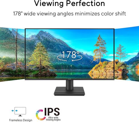 ASUS EyeCare VA249HG 24" Full HD Monitor, Frameless, Flicker-Free, Blue Light Filter, Adaptive-Sync 120Hz, MPRT 1ms, 16:9 IPS Panel, 1920x1080, Vesa 100x100, HDMI, D-Sub in Saudi Arabia