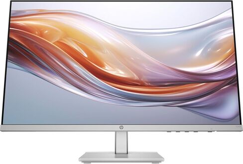 شاشة HP Series 5 مقاس 23.8 بوصة FHD لضبط ارتفاع سطح المكتب 524sh 100 هرتز IPS مضادة للوهج وسهولة العين 5 مللي ثانية 300 شمعة في المتر المربع ومنفذ HDMI Energy Star معتمد للكمبيوتر الشخصي، فضي 94C19AA (متجدد) in Kuwait