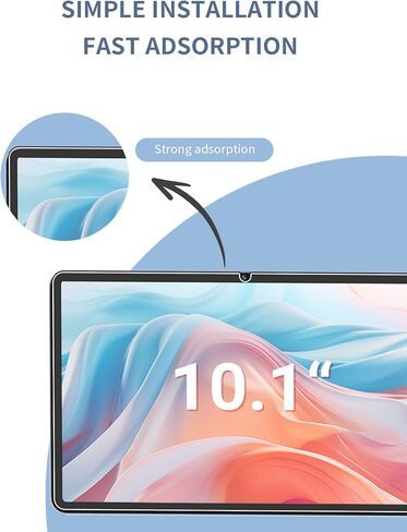 [عبوتان] واقي شاشة لجهاز DigiLand 1058 2025 Tablet 10.1 بوصة من الزجاج المقوى، واقي شاشة لجهاز DigiLand 1058 5G 10.1 بوصة مضاد للخدش وحساس وصلابة 9H in Kuwait