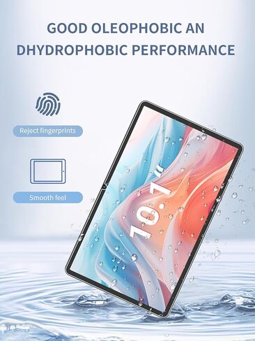 [عبوتان] واقي شاشة لجهاز DigiLand 1058 2025 Tablet 10.1 بوصة من الزجاج المقوى، واقي شاشة لجهاز DigiLand 1058 5G 10.1 بوصة مضاد للخدش وحساس وصلابة 9H in Kuwait