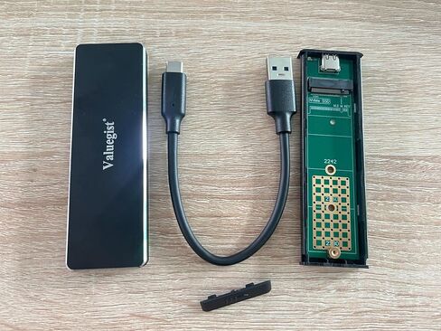 حاوية NGFF/M.2 NVME SSD، محول خارجي من الألومنيوم لـ USB 3.1 Gen 2 (10 جيجابت في الثانية) إلى محرك الحالة الصلبة NGFF NVMe PCI-e M-Key (حاوية USB مكعبة) in Kuwait
