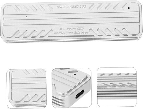 حافظة محرك الأقراص الصلبة Nvme SSD مصنوعة من سبائك الألومنيوم ومحول USB-c Pcie متوافق مع وحدة تخزين خارجية محمولة Ssds لنقل البيانات بسرعة عالية in Kuwait