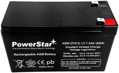PowerStar 12v 7.5ah Battery Replacement for Compatible with APC RBC38 RBC40 RBC48 RBC51 RBC106 RBC110 RBC1 in Saudi Arabia