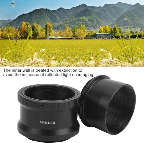 M48x0.75mm Telescope Adapter, Full Functions, Aluminum Alloy M48-NEX Lens Adapter for Astronomical Telescope for EMount Camera in Saudi Arabia
