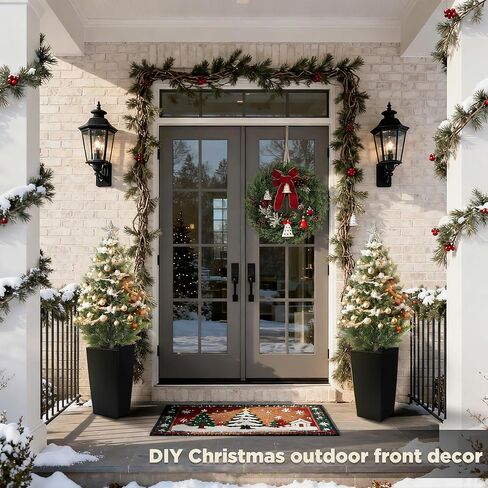 مذكرات مافيس 4FT أشجار الأرز الاصطناعية في الهواء الطلق، مجموعة من 2 في الأواني المربعة الحديثة، توبياري فو واقعية للشرفة والحديقة وديكور المنزل in Kuwait