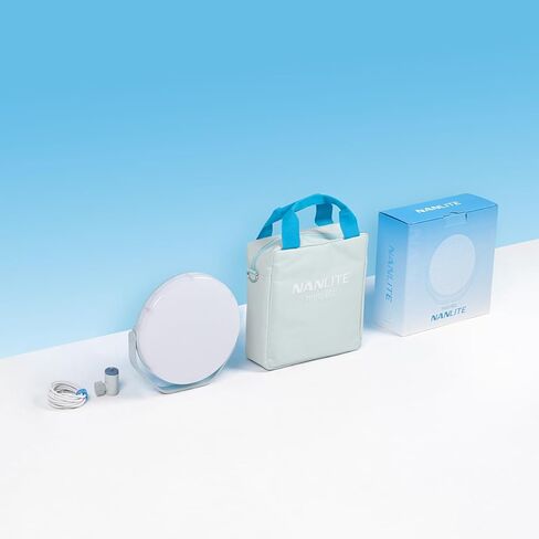 NanLite miro 60C 60W RGBW LED Round Panel Light, Mint Blue in Saudi Arabia