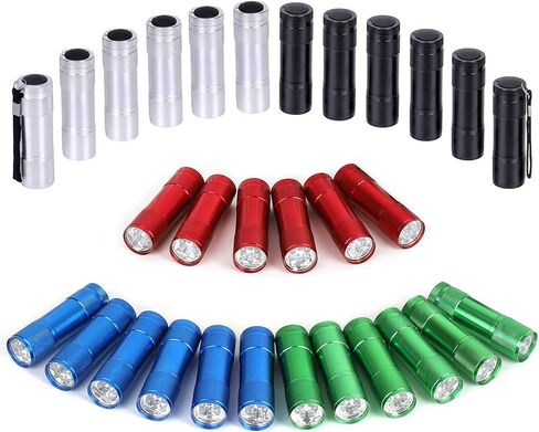 مجموعة FASTPRO مكونة من 30 قطعة من المصابيح الكاشفة، من الألومنيوم 6 مصابيح LED تتضمن بطاريات AAA وحبل قصير، من أجل هدايا الحفلات، والتخييم، ومستلزمات الأعاصير in Kuwait