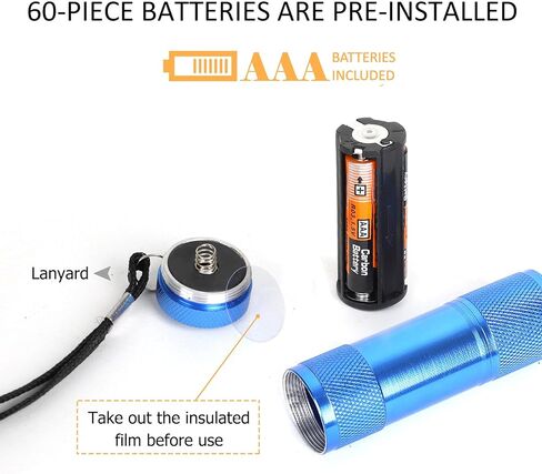 مجموعة FASTPRO مكونة من 30 قطعة من المصابيح الكاشفة، من الألومنيوم 6 مصابيح LED تتضمن بطاريات AAA وحبل قصير، من أجل هدايا الحفلات، والتخييم، ومستلزمات الأعاصير in Kuwait
