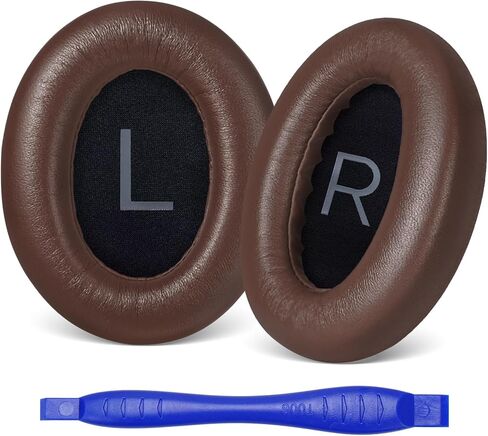 Aurivor Replacement 700 Ear Pads for Bose Noise Cancelling (NC) 700 Headphones, NC700 Earpads Cushions Made of Genuine Lambskin Leather, Noise Isolation Memory Foam, Added Thickness (Black) in Saudi Arabia