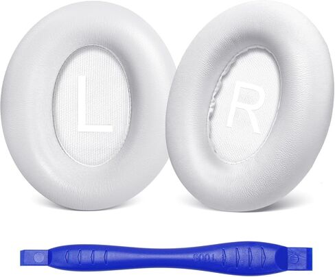 Aurivor Replacement 700 Ear Pads for Bose Noise Cancelling (NC) 700 Headphones, NC700 Earpads Cushions Made of Genuine Lambskin Leather, Noise Isolation Memory Foam, Added Thickness (Black) in Saudi Arabia