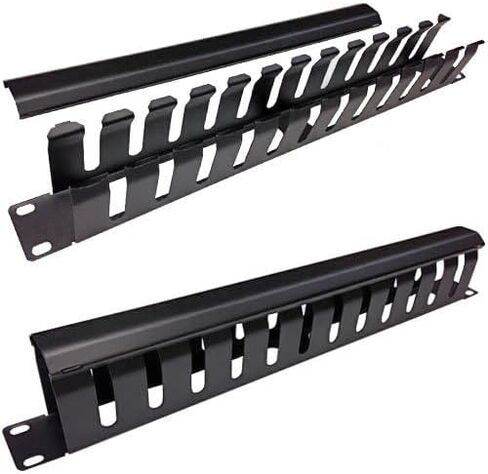 Electriduct 12 Slot Cable Manager 1U Server Rack Wire Management System (Large Slots) - 3 Pack in Saudi Arabia