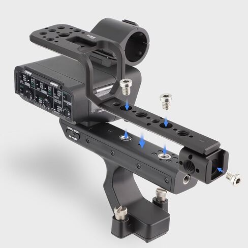 LEFTFOTO FX3 / FX30 Handle Extension Rig and Camera Cage Kit,Compatible with Sony FX3 FX30 XLR Handle Unit for Sony FX3 FX30 Camera in Saudi Arabia