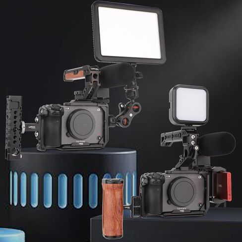 LEFTFOTO FX3 / FX30 Handle Extension Rig and Camera Cage Kit,Compatible with Sony FX3 FX30 XLR Handle Unit for Sony FX3 FX30 Camera in Saudi Arabia