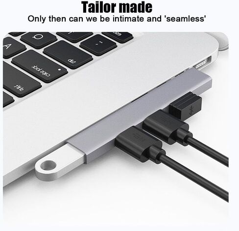 USB Hub 4-Port USB Splitter with High-Speed Data Transfer for Laptop Desktop Computer TV Audio Equipment, Metal Casing with Intelligent Chip in Saudi Arabia