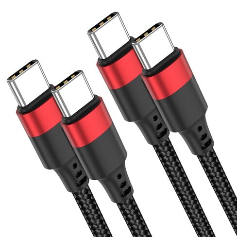 USB C to USB C Cable 3ft ، 3 Pack USB C Charger Charger Cable Rived USB C To C Cable Charging Fast For iPhone 15 16 Samsung Galaxy S23 Note 20 A50 Moto LG iPad Pro Air Macbook ، USBC to USBC Cord 3ft in Saudi Arabia
