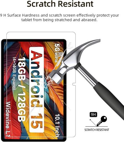 Screen Protector for IWEGGO CP20PRO Android 15 Tablet 10 Inch, HD Scratch Resistant Tempered Glass Film for IWEGGO CP20PRO Drop Protection,Touch Sensitive,Anti-Fingerprint,2 pack. in Saudi Arabia