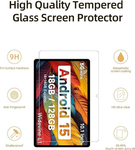 Screen Protector for IWEGGO CP20PRO Android 15 Tablet 10 Inch, HD Scratch Resistant Tempered Glass Film for IWEGGO CP20PRO Drop Protection,Touch Sensitive,Anti-Fingerprint,2 pack. in Saudi Arabia