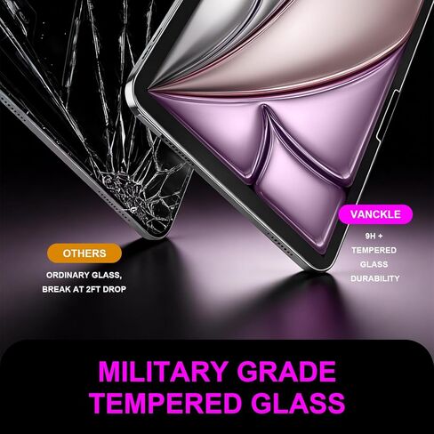 لجهاز Galaxy Tab A11+/A11 Plus/A9+/A9 Plus 5G Tablet (SM-X210/X216/X218) واقي شاشة من الزجاج المقوى [مقاوم للكسر بدرجة عسكرية وأطول متانة]، صندوق تثبيت تلقائي لإزالة الغبار، خالٍ من الفقاعات، شفاف عالي الدقة، سهل التركيب، عبوتان in Kuwait