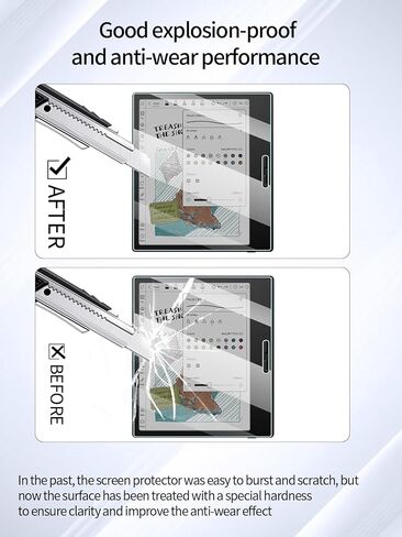 واقي شاشة لجهاز BOOX Go Color 7 Gen II مقاس 7 بوصات، طبقة مقاومة للخدش عالية الدقة، شفافة عالية الدقة، خالية من الفقاعات مع مجموعة سهلة التركيب، عبوتان in Kuwait