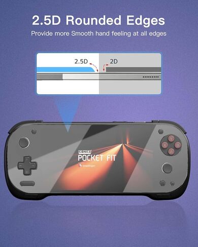 عبوة واحدة من واقي الشاشة لجهاز AYANEO KONKR Pocket FIT لوحدة التحكم في الألعاب المحمولة، شفاف، فيلم مرن، صديق للحافظة، من أجل KONKR Pocket FIT، وضوح عالي الدقة in Saudi Arabia