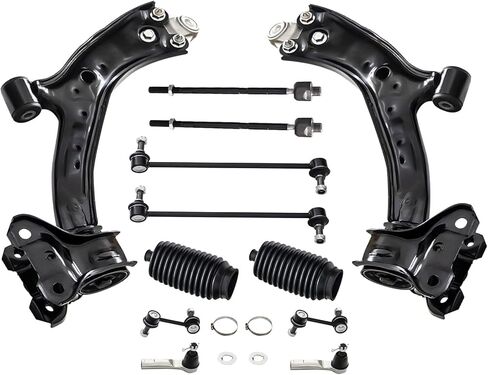 أذرع التحكم السفلية الأمامية من maxpeedingrods لسيارة Honda CR-V 2007-2011، مجموعة أذرع التحكم المكونة من قطعتين مع مفاصل كروية، أسود in Kuwait
