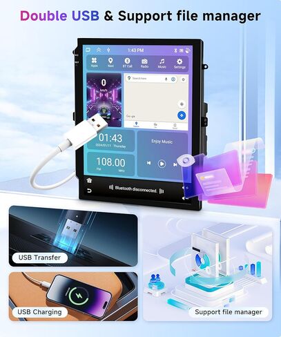 2G 64G Android Car Stereo for Hummer H2 2002-2007 with Wireless Carplay Android Auto Radio, 9.7'' Touch Screen Head Unit with GPS Navigation Bluetooth Mirror Link WiFi FM/RDS EQ AHD Backup Camera SWC in Saudi Arabia