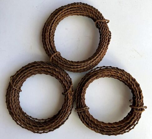 Rusty Tin Wire, Twisted, 16 Gauge, 3 Rolls x 15 Feet Each, Easy to Bend for Crafting in Saudi Arabia