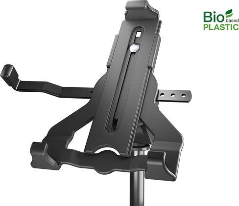K&M 19775 Tablet PC Tripod, Bio-Based Plastic - Universal Tablet Fit, Tiltable Folding Mount for Popular Brands in Saudi Arabia